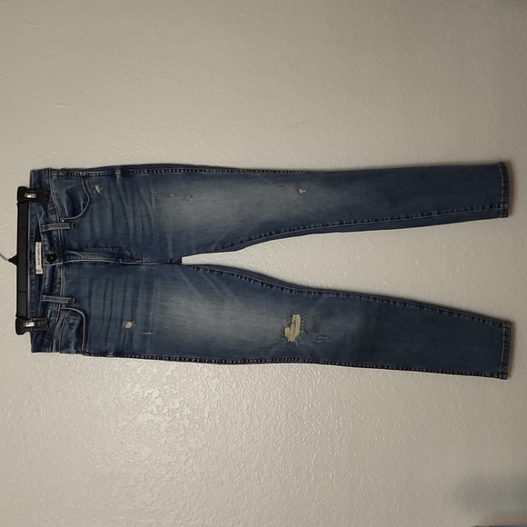 Whetherly Cooper Distressed High Waist Skinny Jeans in Medium Brienz - Picture 5 of 14